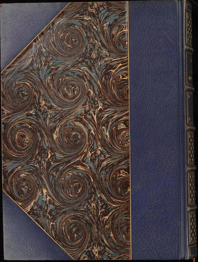 An illustration from Bookbinding : books bequeathed by William Augustus Spencer, 1880, leaf 459