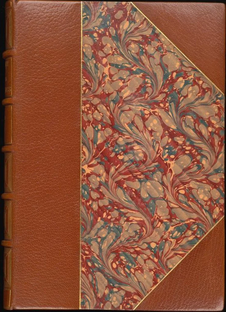 An illustration from Bookbinding : books bequeathed by William Augustus Spencer, 1880, leaf 468
