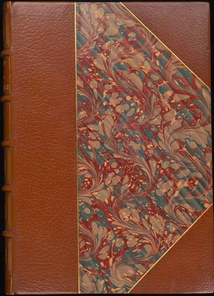 An illustration from Bookbinding : books bequeathed by William Augustus Spencer, 1880, leaf 475