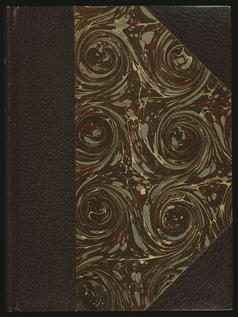 An illustration from Bookbinding : books bequeathed by William Augustus Spencer, 1880, leaf 48