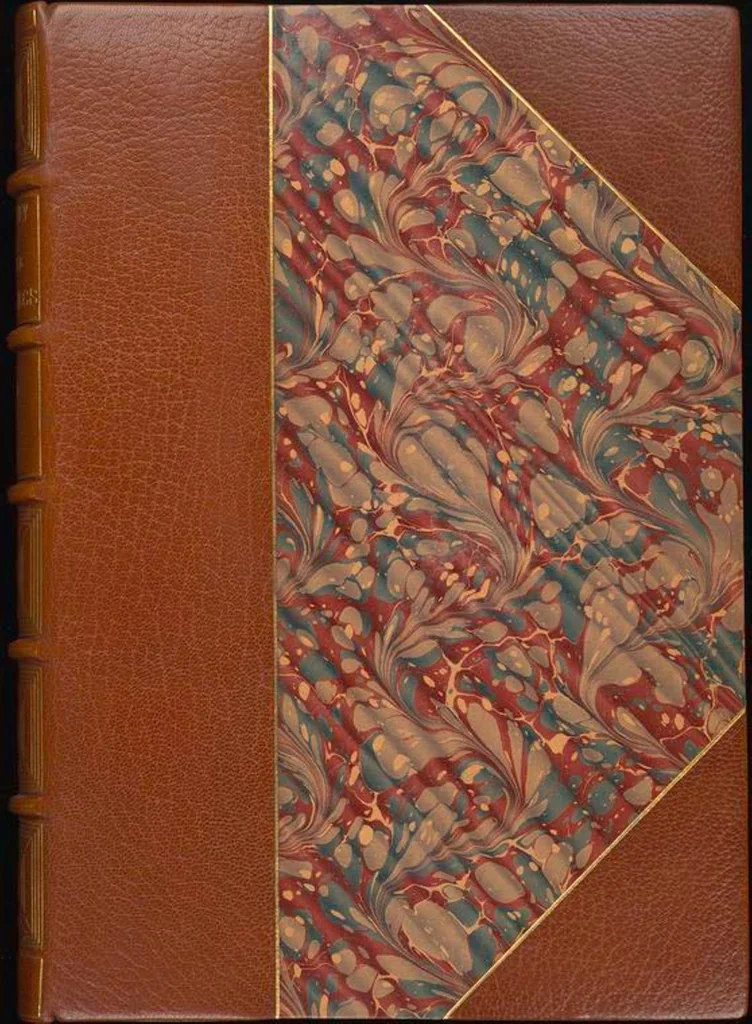 An illustration from Bookbinding : books bequeathed by William Augustus Spencer, 1880, leaf 482