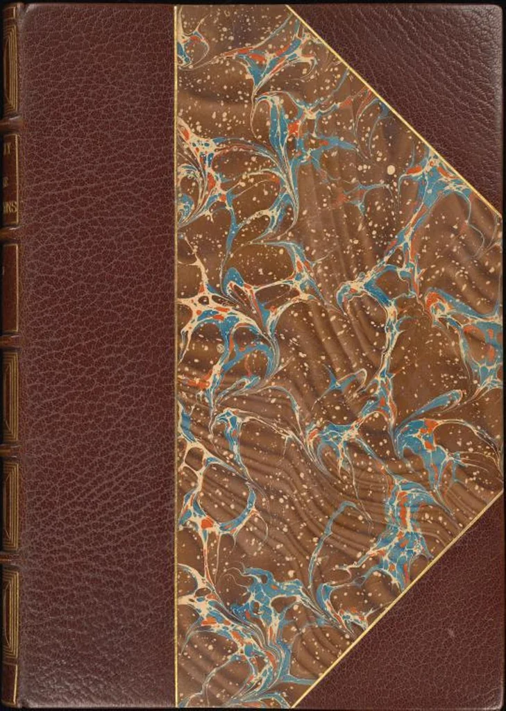 An illustration from Bookbinding : books bequeathed by William Augustus Spencer, 1880, leaf 489