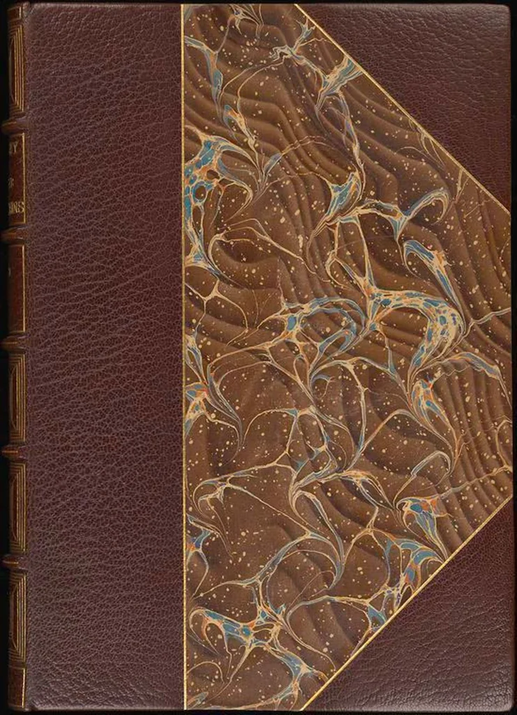 An illustration from Bookbinding : books bequeathed by William Augustus Spencer, 1880, leaf 496