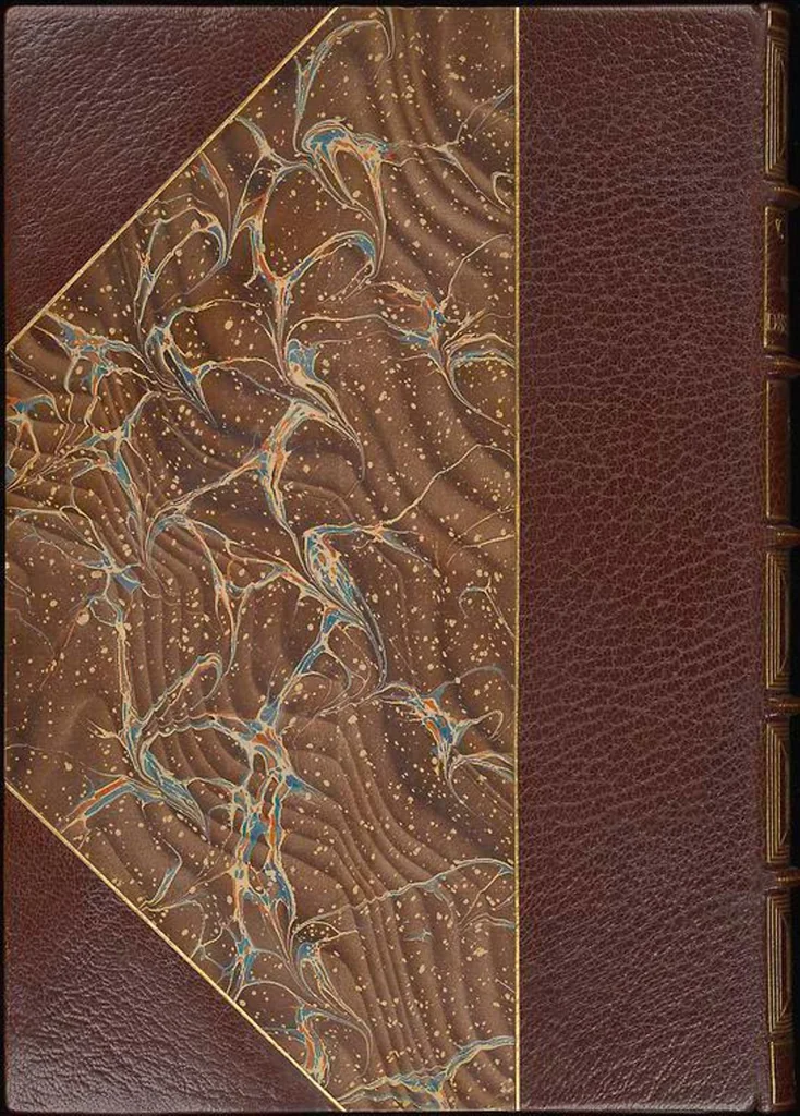 An illustration from Bookbinding : books bequeathed by William Augustus Spencer, 1880, leaf 501