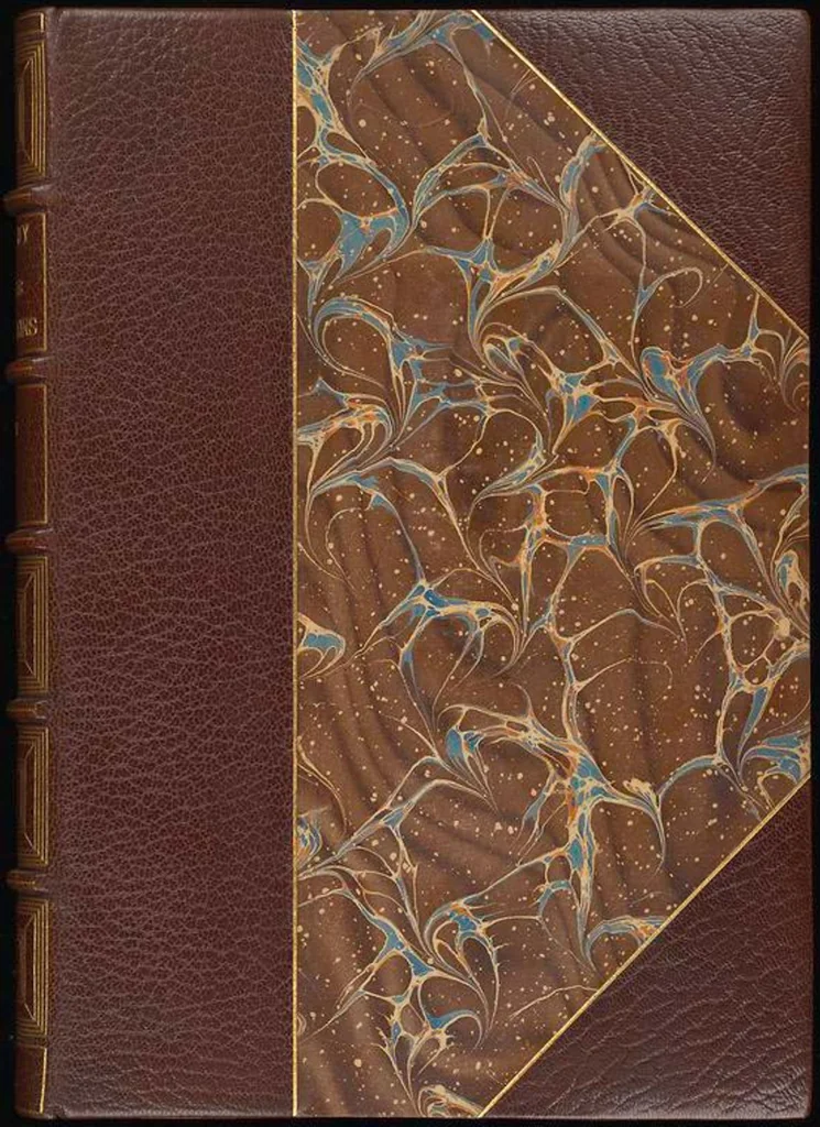 An illustration from Bookbinding : books bequeathed by William Augustus Spencer, 1880, leaf 503