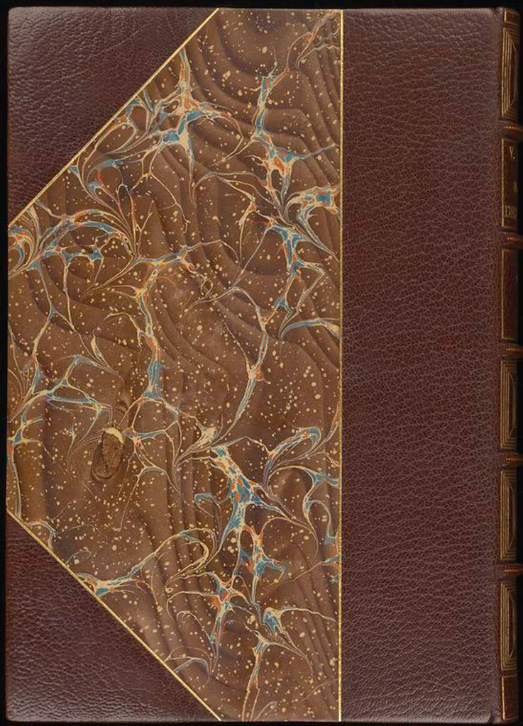 An illustration from Bookbinding : books bequeathed by William Augustus Spencer, 1880, leaf 508
