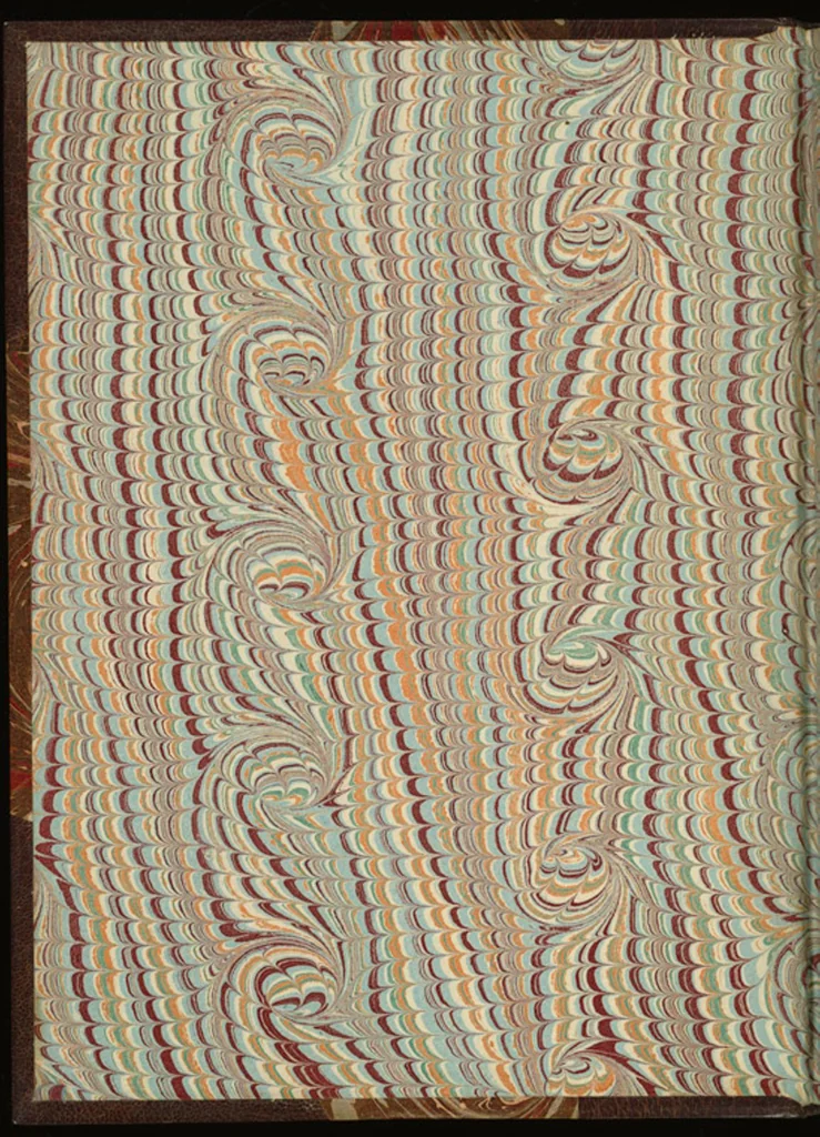 An illustration from Bookbinding : books bequeathed by William Augustus Spencer, 1880, leaf 51