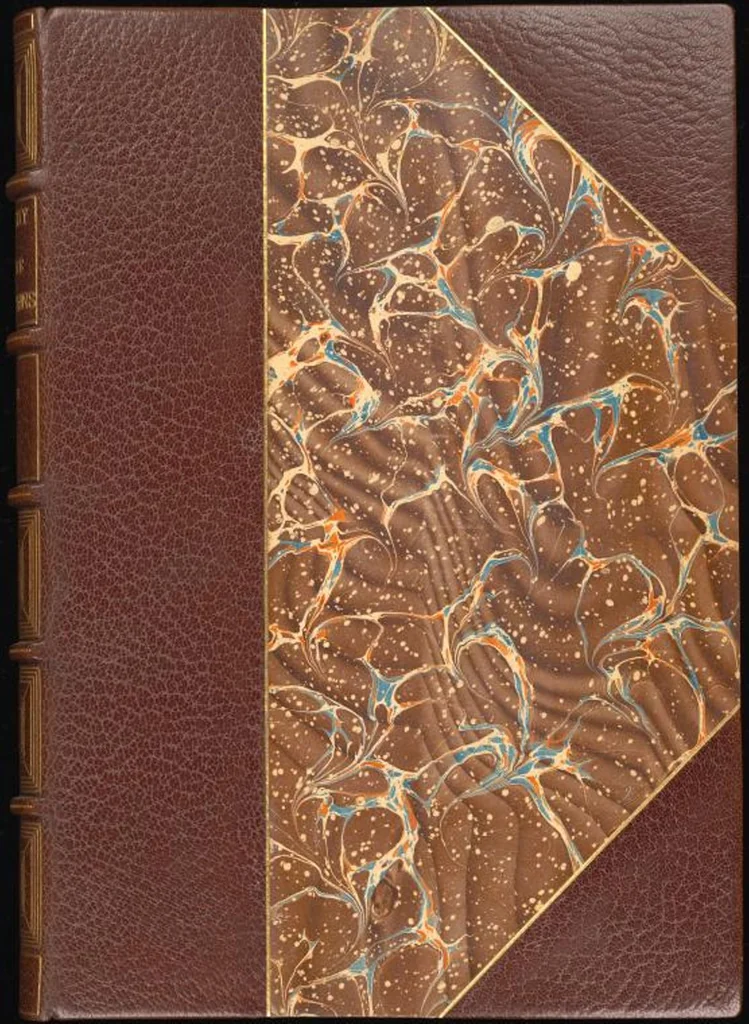 An illustration from Bookbinding : books bequeathed by William Augustus Spencer, 1880, leaf 517
