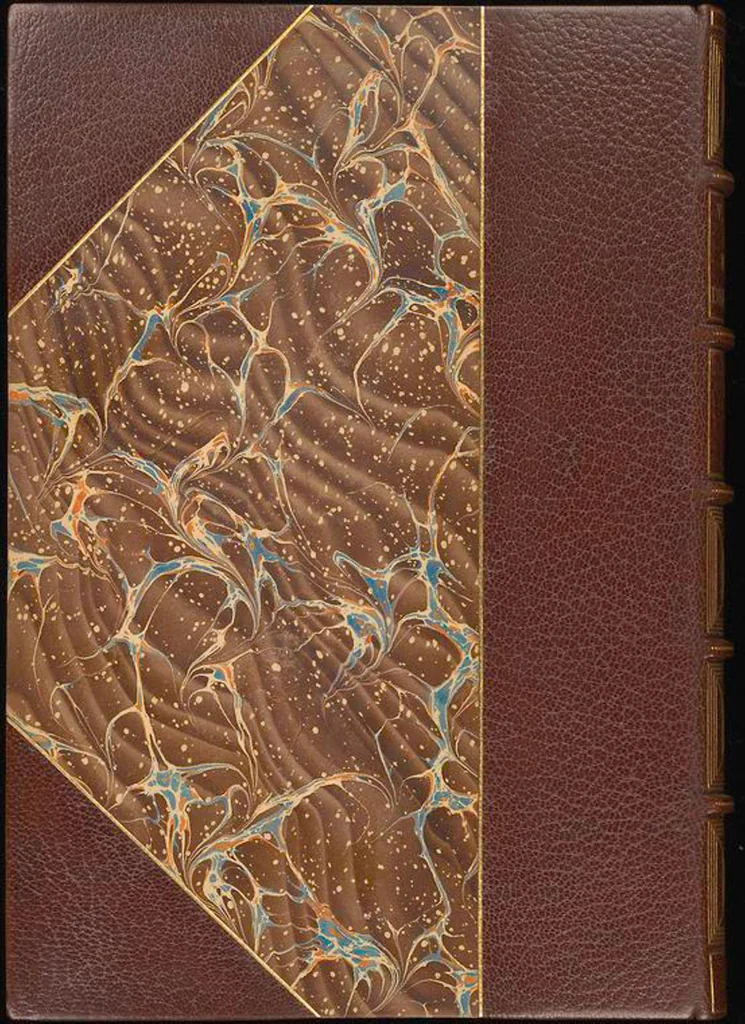 An illustration from Bookbinding : books bequeathed by William Augustus Spencer, 1880, leaf 522