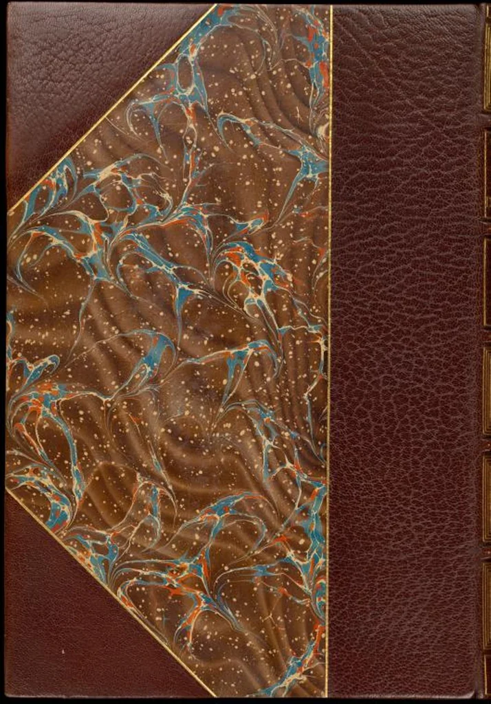 An illustration from Bookbinding : books bequeathed by William Augustus Spencer, 1880, leaf 536