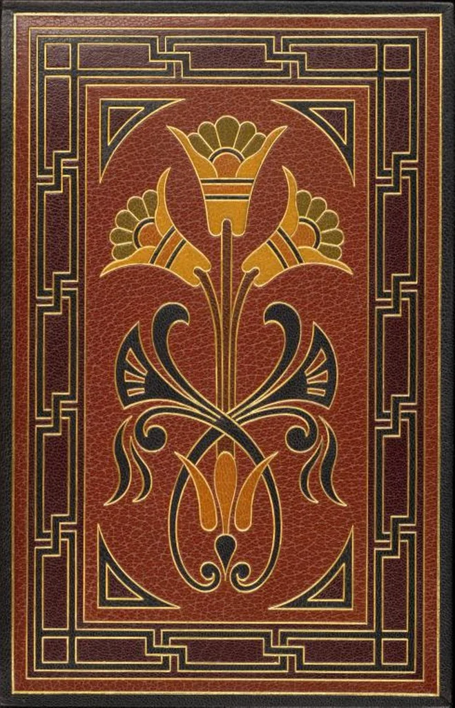 An illustration from Bookbinding : books bequeathed by William Augustus Spencer, 1880, leaf 556