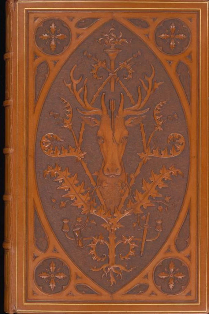 An illustration from Bookbinding : books bequeathed by William Augustus Spencer, 1880, leaf 559