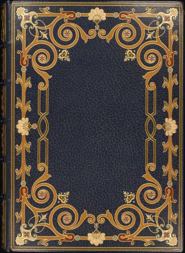 An illustration from Bookbinding : books bequeathed by William Augustus Spencer, 1880, leaf 566