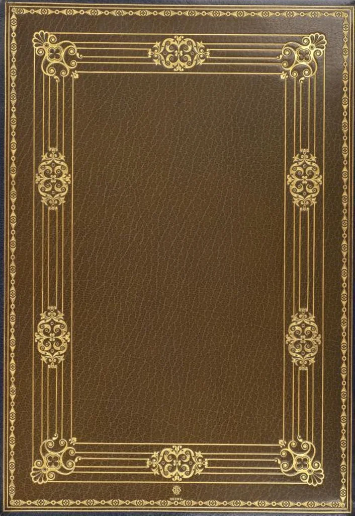 An illustration from Bookbinding : books bequeathed by William Augustus Spencer, 1880, leaf 567