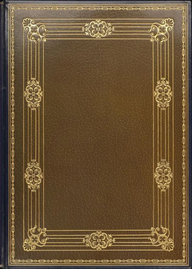 An illustration from Bookbinding : books bequeathed by William Augustus Spencer, 1880, leaf 570
