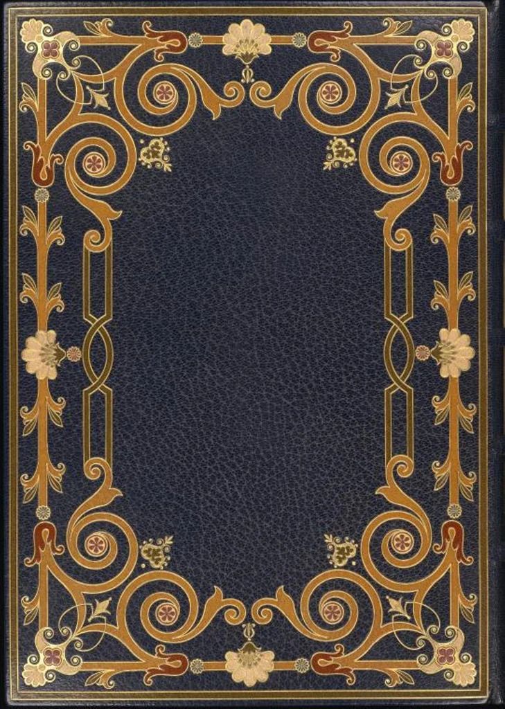 An illustration from Bookbinding : books bequeathed by William Augustus Spencer, 1880, leaf 571