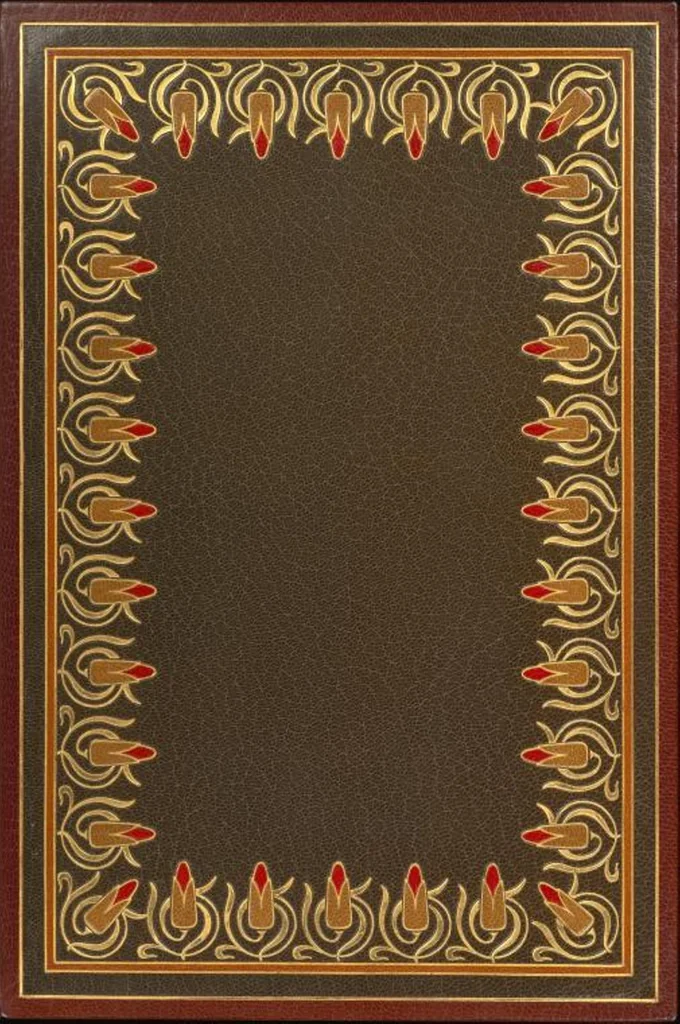 An illustration from Bookbinding : books bequeathed by William Augustus Spencer, 1880, leaf 576