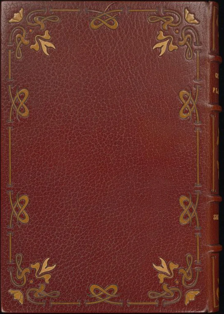 An illustration from Bookbinding : books bequeathed by William Augustus Spencer, 1880, leaf 577