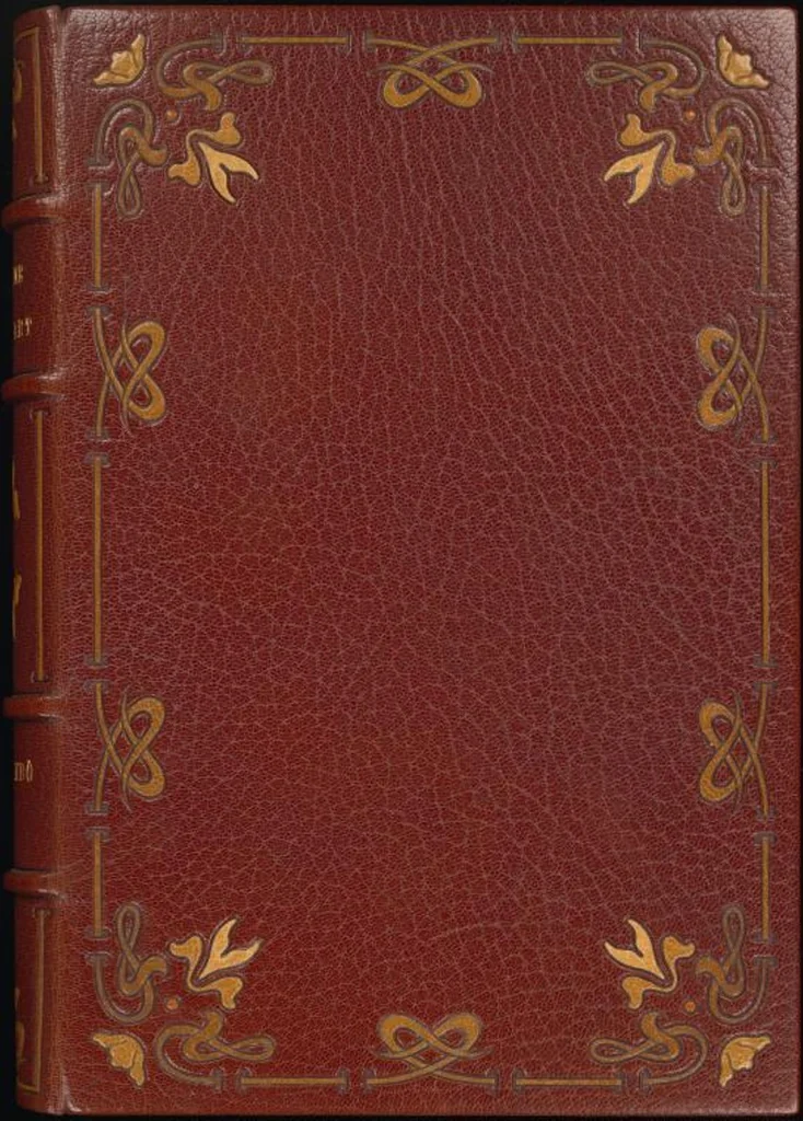 An illustration from Bookbinding : books bequeathed by William Augustus Spencer, 1880, leaf 579