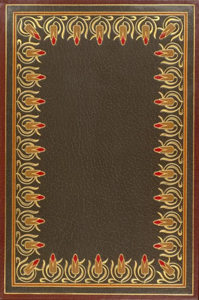 An illustration from Bookbinding : books bequeathed by William Augustus Spencer, 1880, leaf 583