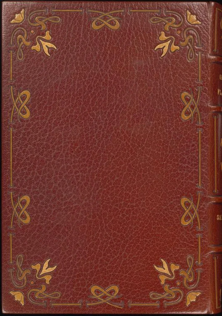 An illustration from Bookbinding : books bequeathed by William Augustus Spencer, 1880, leaf 584