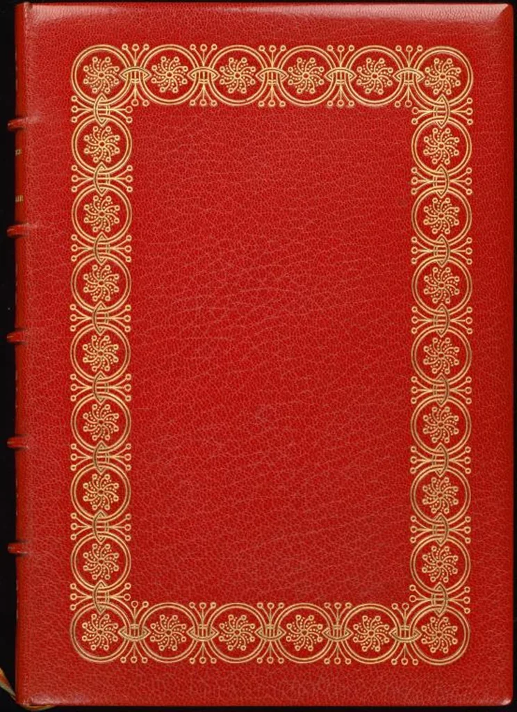 An illustration from Bookbinding : books bequeathed by William Augustus Spencer, 1880, leaf 599