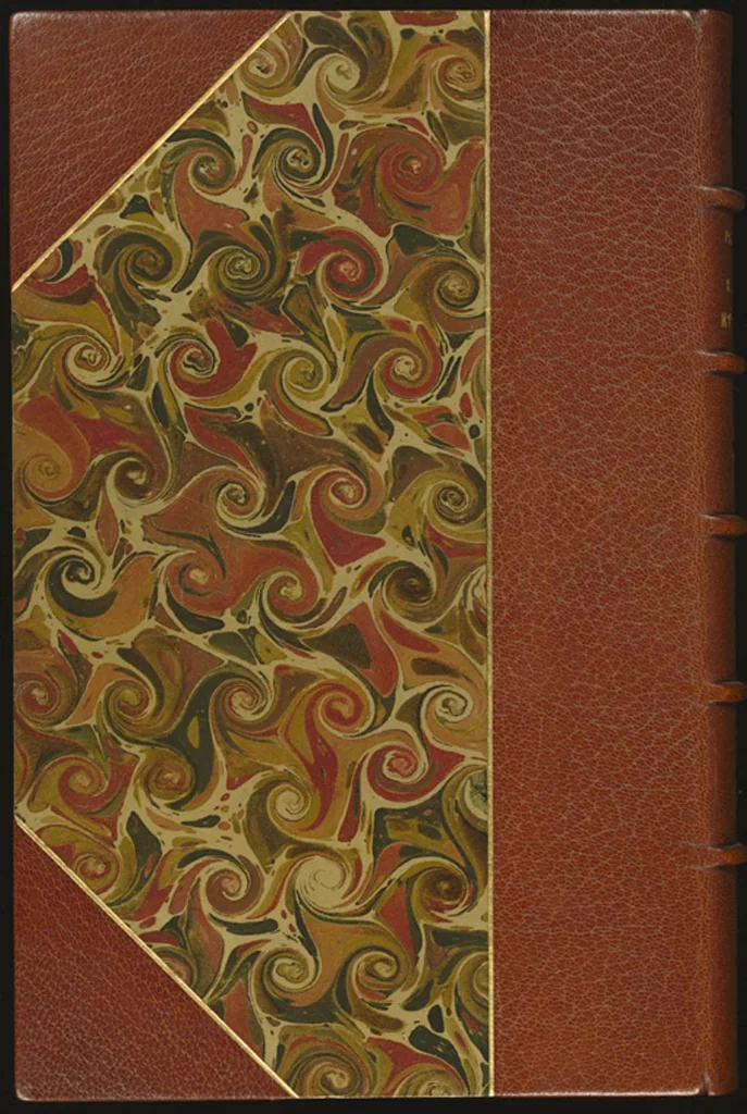An illustration from Bookbinding : books bequeathed by William Augustus Spencer, 1880, leaf 6
