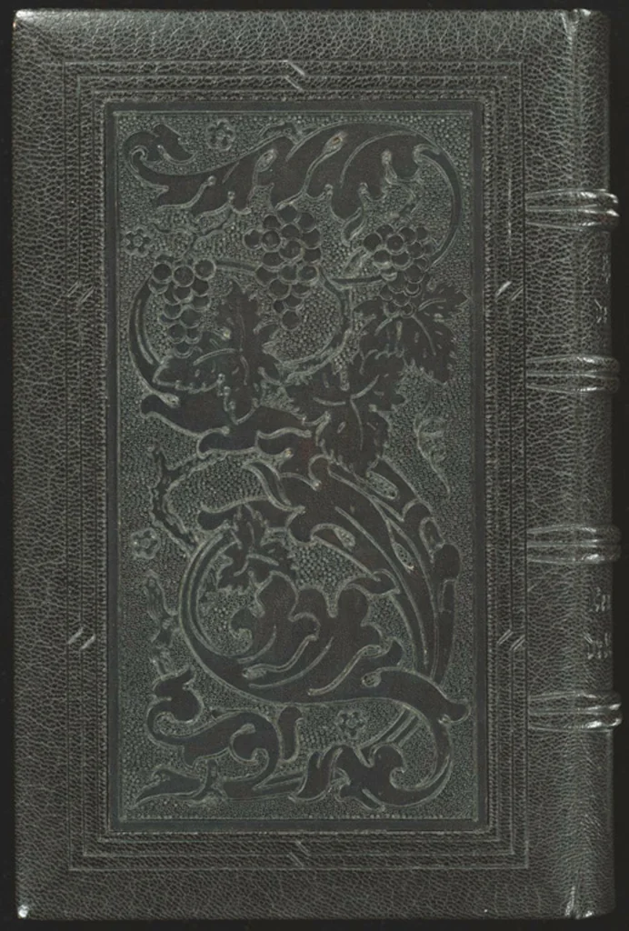 An illustration from Bookbinding : books bequeathed by William Augustus Spencer, 1880, leaf 60