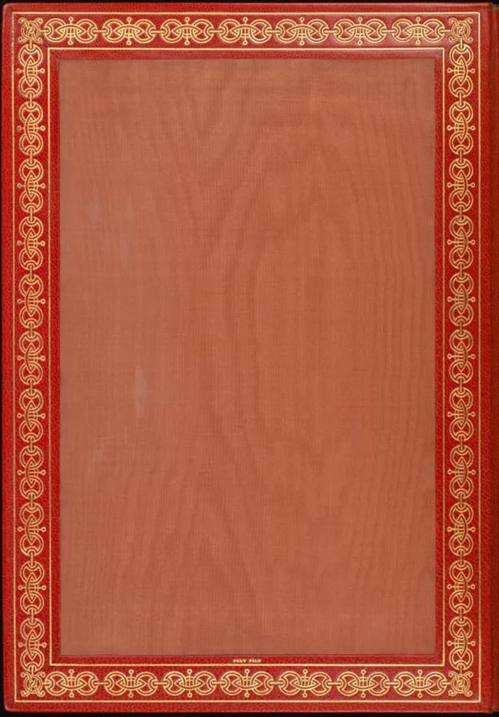 An illustration from Bookbinding : books bequeathed by William Augustus Spencer, 1880, leaf 600