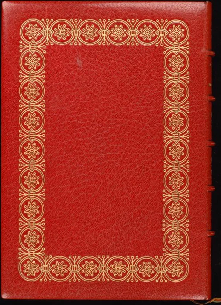 An illustration from Bookbinding : books bequeathed by William Augustus Spencer, 1880, leaf 602