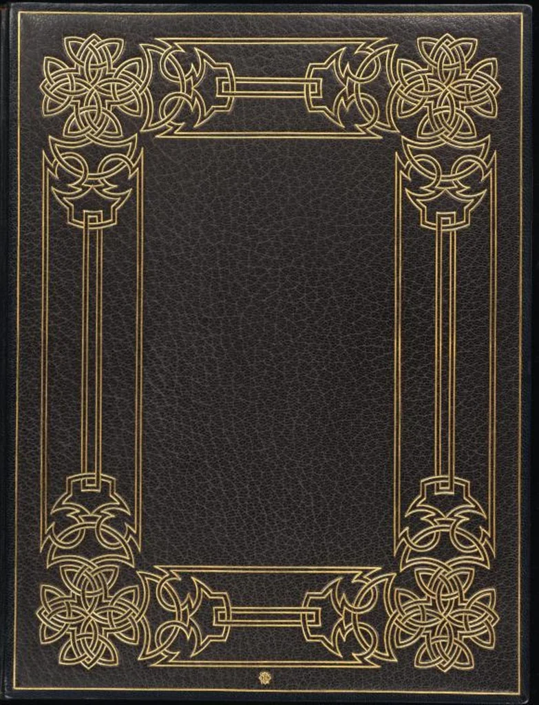 An illustration from Bookbinding : books bequeathed by William Augustus Spencer, 1880, leaf 608