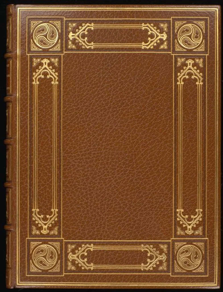 An illustration from Bookbinding : books bequeathed by William Augustus Spencer, 1880, leaf 610