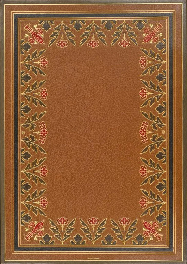 An illustration from Bookbinding : books bequeathed by William Augustus Spencer, 1880, leaf 618