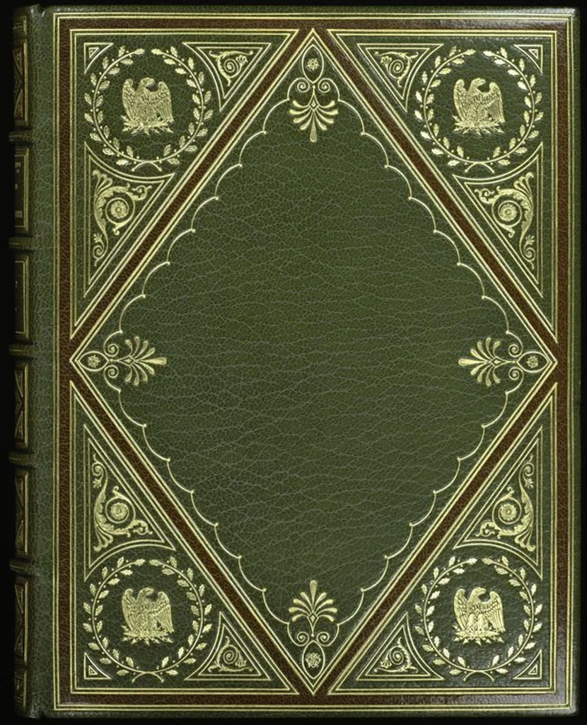 An illustration from Bookbinding : books bequeathed by William Augustus Spencer, 1880, leaf 62