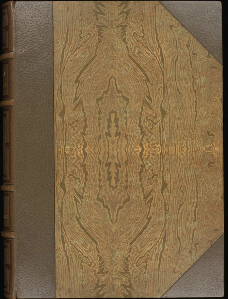 An illustration from Bookbinding : books bequeathed by William Augustus Spencer, 1880, leaf 624