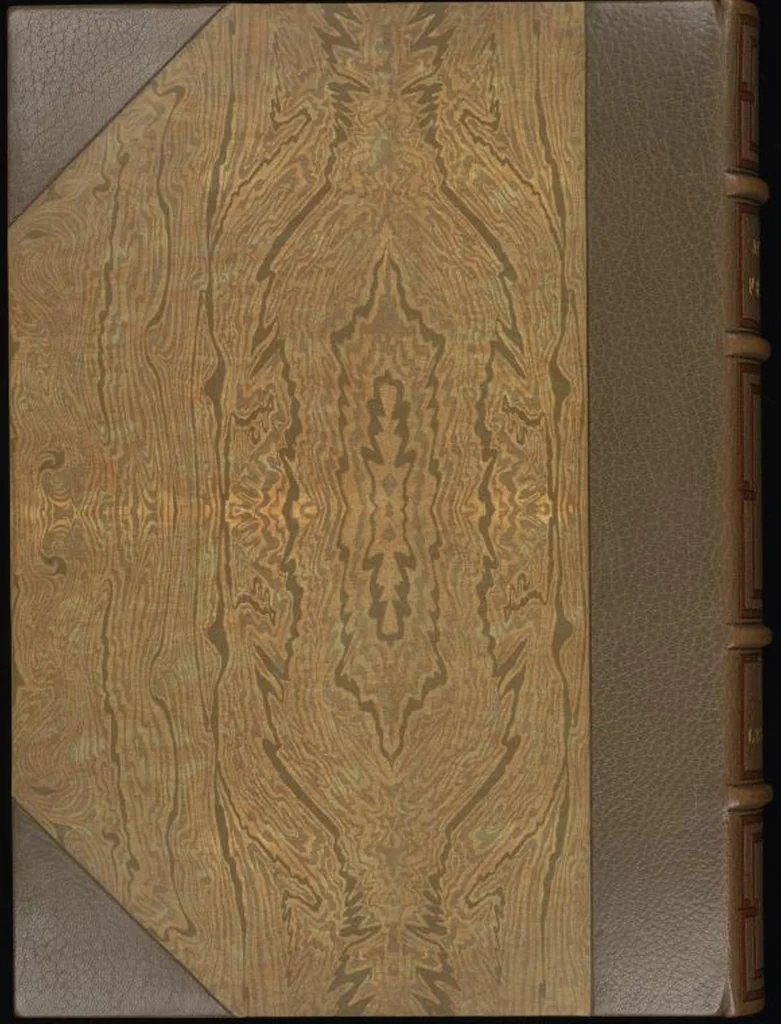 An illustration from Bookbinding : books bequeathed by William Augustus Spencer, 1880, leaf 629