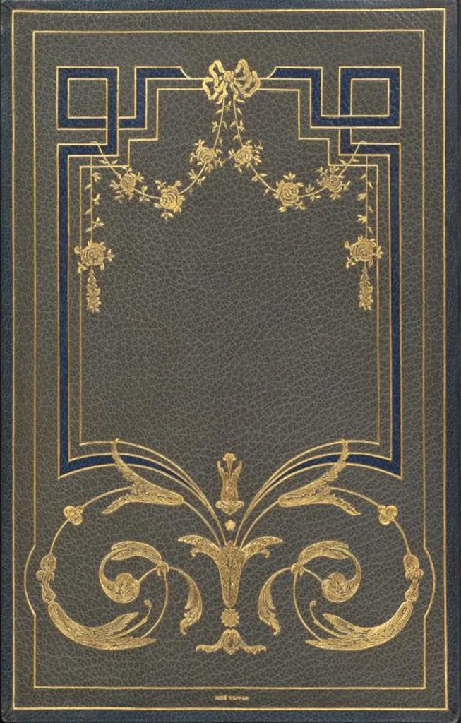 An illustration from Bookbinding : books bequeathed by William Augustus Spencer, 1880, leaf 632