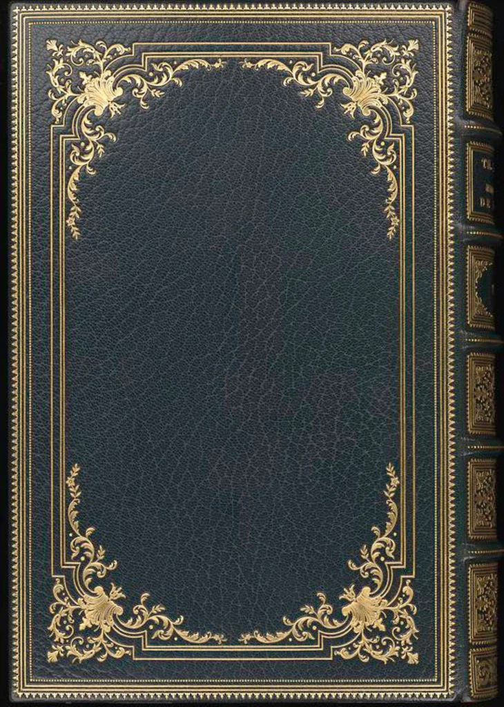 An illustration from Bookbinding : books bequeathed by William Augustus Spencer, 1880, leaf 640