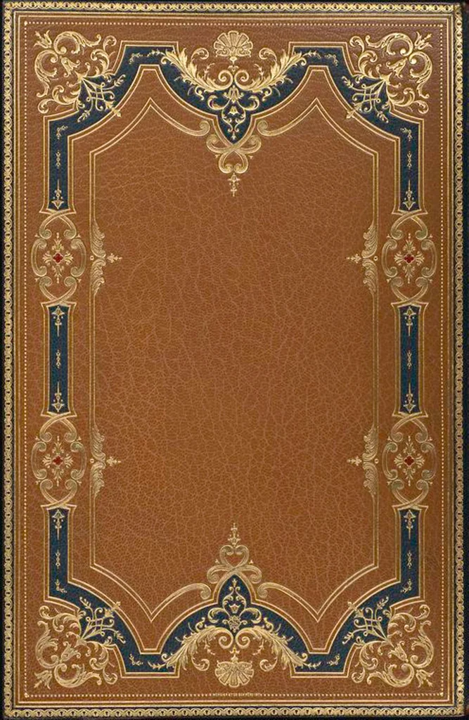 An illustration from Bookbinding : books bequeathed by William Augustus Spencer, 1880, leaf 643