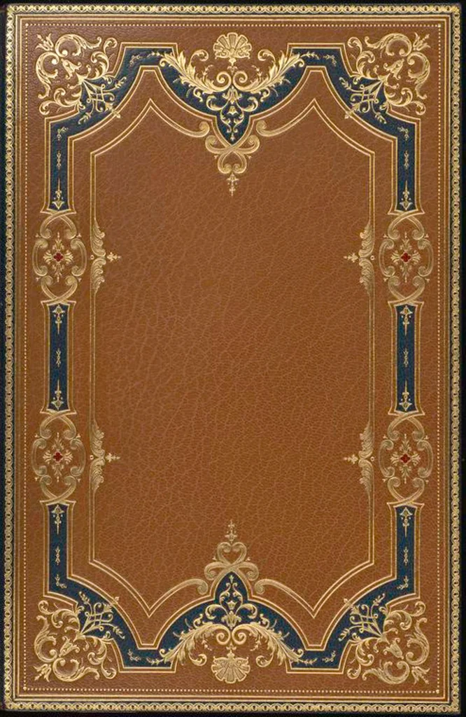 An illustration from Bookbinding : books bequeathed by William Augustus Spencer, 1880, leaf 646