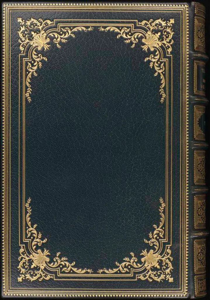 An illustration from Bookbinding : books bequeathed by William Augustus Spencer, 1880, leaf 647