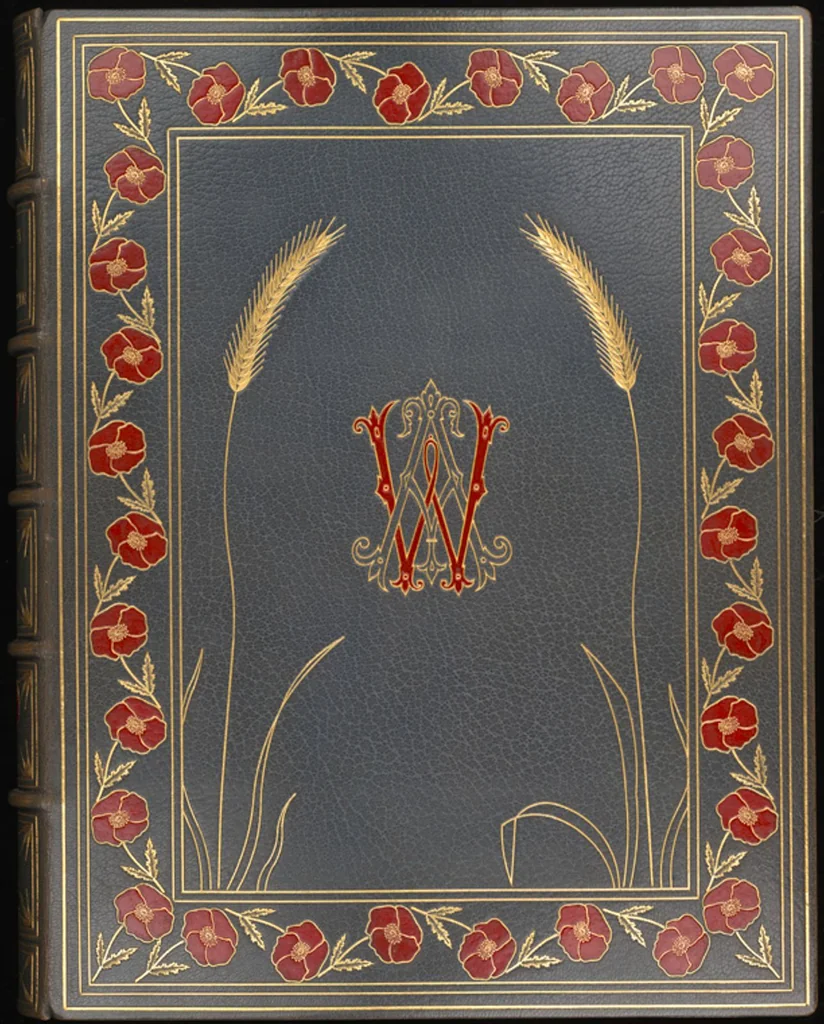 An illustration from Bookbinding : books bequeathed by William Augustus Spencer, 1880, leaf 648