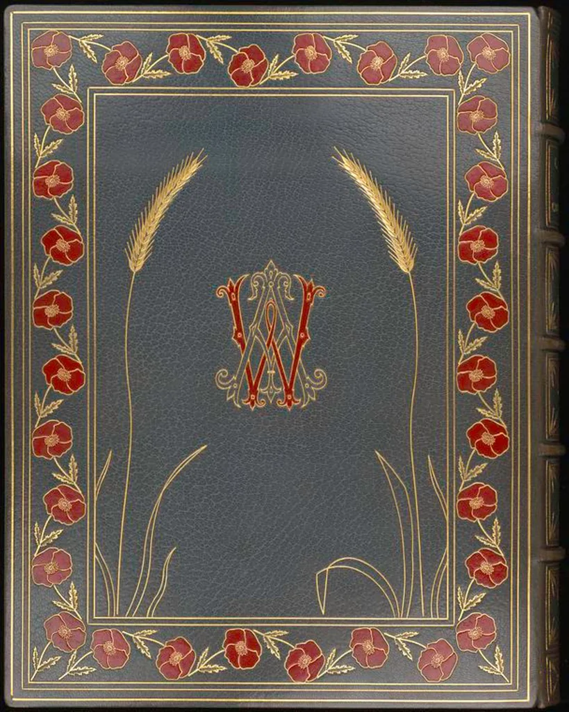 An illustration from Bookbinding : books bequeathed by William Augustus Spencer, 1880, leaf 653