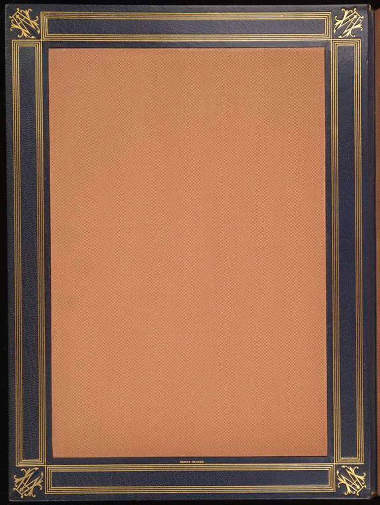 An illustration from Bookbinding : books bequeathed by William Augustus Spencer, 1880, leaf 657