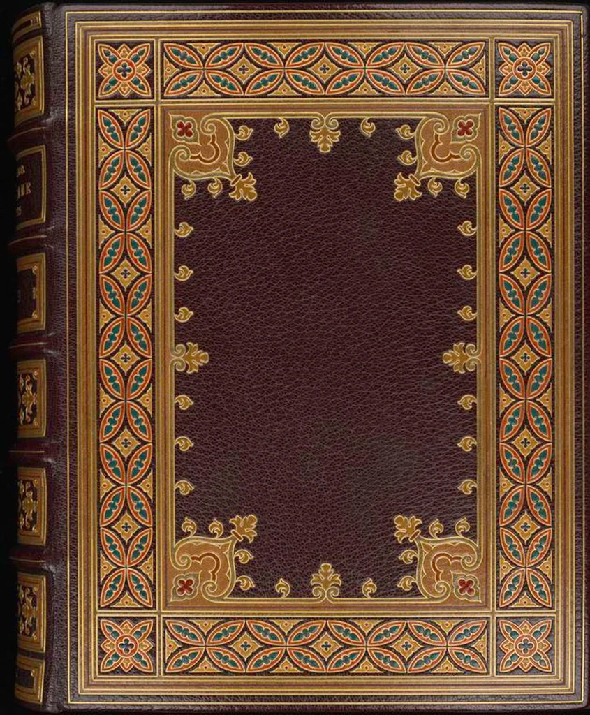 An illustration from Bookbinding : books bequeathed by William Augustus Spencer, 1880, leaf 663