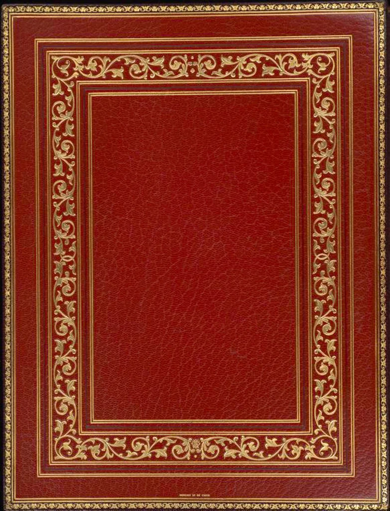 An illustration from Bookbinding : books bequeathed by William Augustus Spencer, 1880, leaf 664
