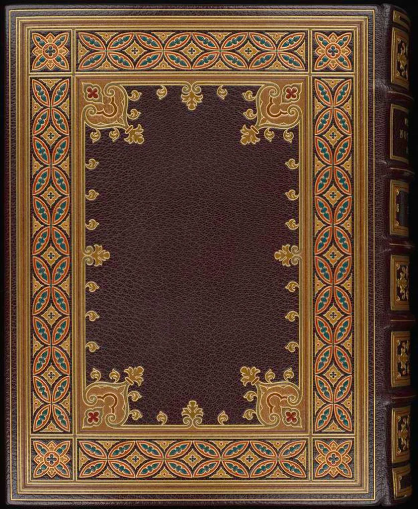 An illustration from Bookbinding : books bequeathed by William Augustus Spencer, 1880, leaf 668