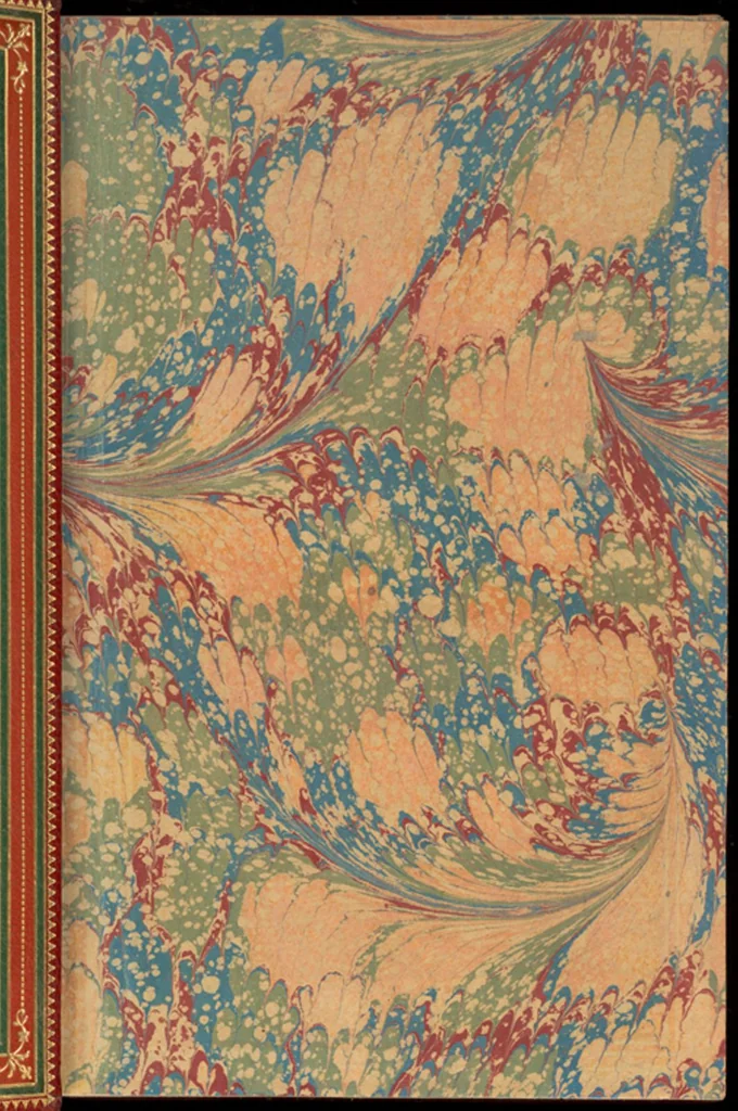 An illustration from Bookbinding : books bequeathed by William Augustus Spencer, 1880, leaf 692