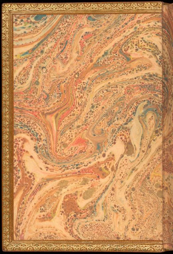 An illustration from Bookbinding : books bequeathed by William Augustus Spencer, 1880, leaf 695