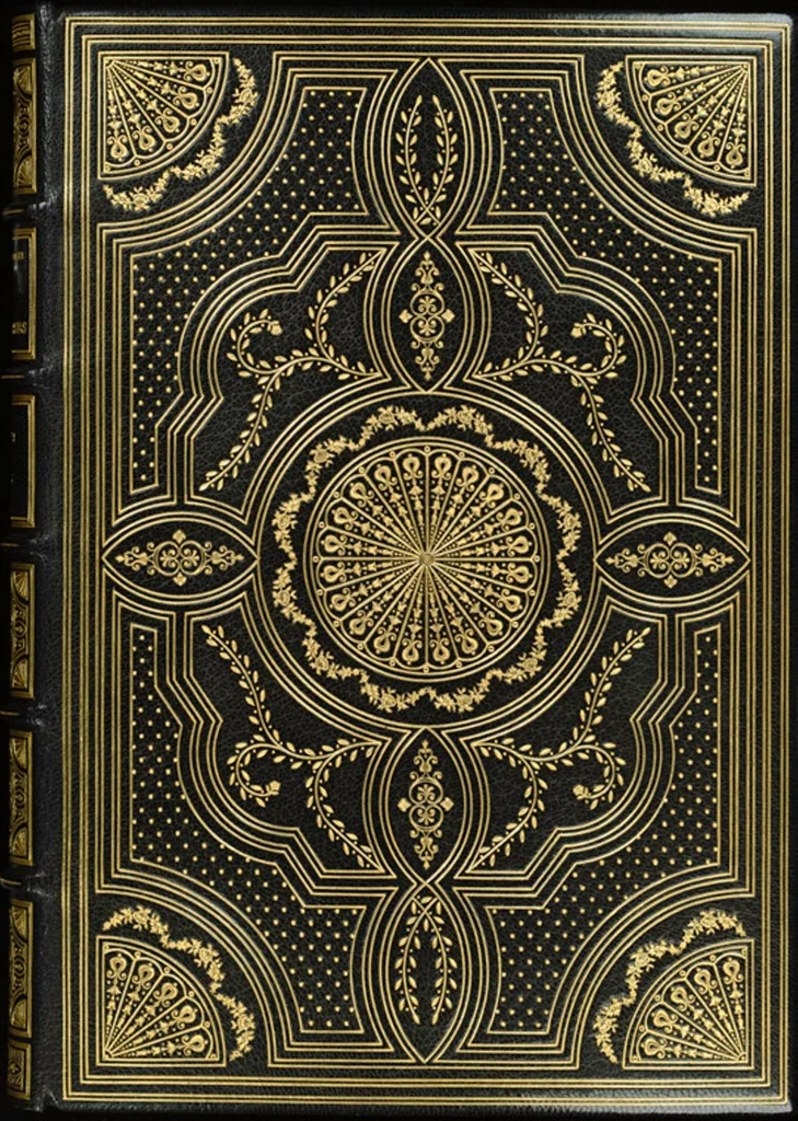 An illustration from Bookbinding : books bequeathed by William Augustus Spencer, 1880, leaf 76